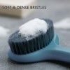 Brosse pour le corps avec poils confortables - Longue poignée - Exfoliation douce - Améliore la santé de la peau et la beauté