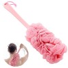 Limeow Fleur de Douche avec Manche Long Manche Brosse de Bain à Suspendre Brosse Dos Suspendue Brosse Eponge pour Bain Durabl