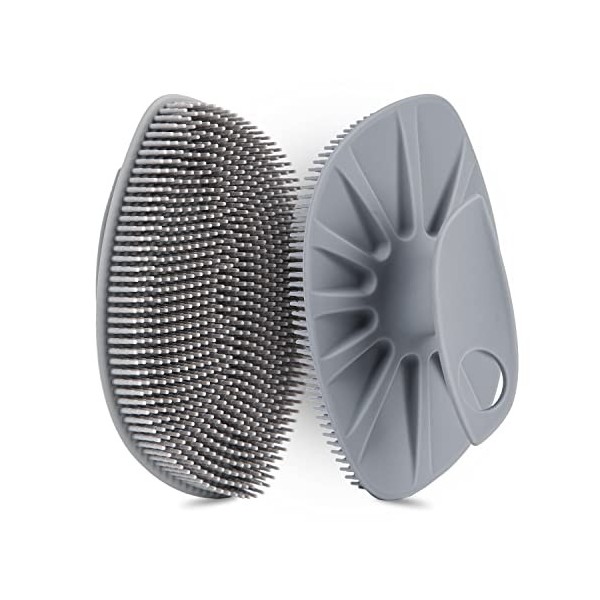 HieerBus Brosse pour le corps en silicone-brosse de massage corporelle douce et confortable, Pour la douche et le bain, Pour 