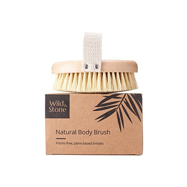 Wild & Stone - Brosse pour le corps en poils naturels exfoliants pour le bain et le corps 