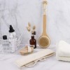 Brosse de Bain, Brosse de Douche pour le dos Corps avec Manche Long, Eponge Loofah Exfoliante Gratte-dos, Femmes Brosse de Ma