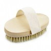 Brosse pour le Corps à Brossage à Sec, Brosse Exfoliante pour Peau Sèche en Poils Naturels pour une Peau Impeccable, Un drain