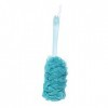 Brosse pour le dos avec fleur de douche par Rosenice, long manche, pour homme et femme Bleu 