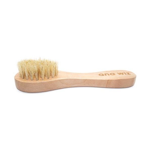 Ana Wiz™ Brosse en bois avec poils de sanglier naturels et manche en bois de lotus - pour visage