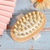 Brosse de massage Masseur en bois naturel Brosse pour le corps Scrubber Hair Scalp Spa Bath Massage pour éliminer les toxines