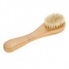 Brosse pour le visage, manche en bois Brosse pour le nettoyage du visage manuelle, brosse pour le nettoyage du visage en bois