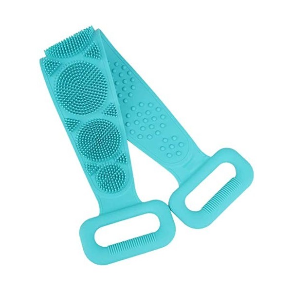 Brosse dos douche silicone,sangle Lave-dos,dos Sangle pour Bain, Massage Bio Exfoliant Sangle Lave-dos en pour Bain Hommes et