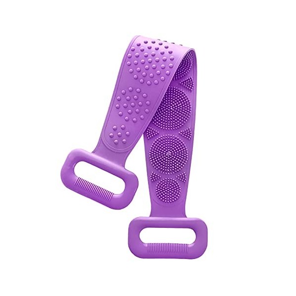 Générique Dos Silicone Corps Serviette Silicone pour DoucheExfoliant Brosse Bain Douche Brosse Soins De La Peau Personnels Bl