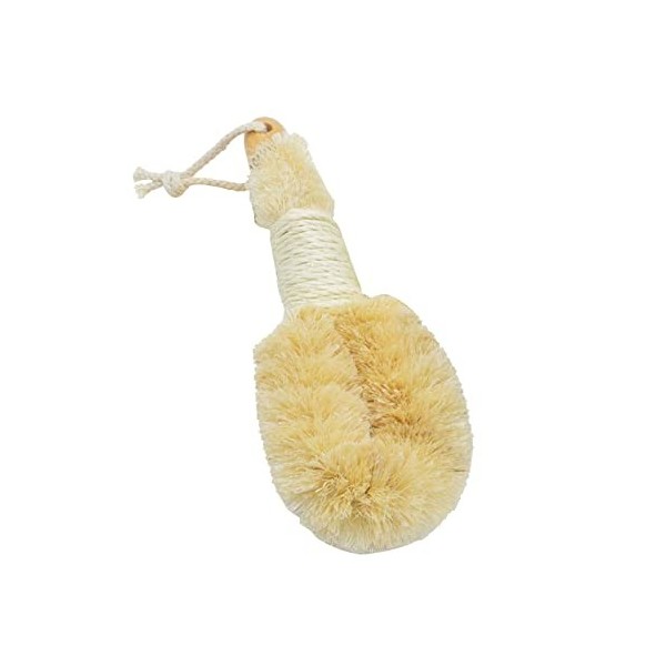 Générique Brosse en sisal Soins du Corps Douche brossage Usure Outil de récurage Bain Propre réduire Manche en Bois Lavage Sa