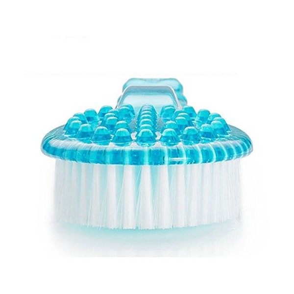 TRIXES Brosse Bleue avec Long Manche pour Masser Frotter le Dos Douche Bain Aide pour le Lavage