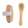 Manche en bois Brosse pour nettoyage du visage manuelle Brosse corporelle Vous aide nettoyer votre visage en profondeur,élimi