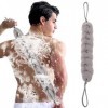 Sibba 1 éponge de douche pour le dos, la douche, le corps et le bain, grande bouffées longues étendues, bâton exfoliant, lava