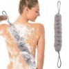 Sibba 1 éponge de douche pour le dos, la douche, le corps et le bain, grande bouffées longues étendues, bâton exfoliant, lava