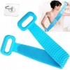 Brosse De Douche 90cm Brosse Silicone Pour Le Dos Double Face Brosse De Bain Pour Lexfoliation, Durable Et Facile à Utiliser