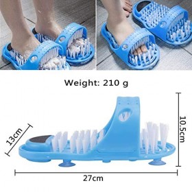 Brosse Pied Douche, FANDE Brosse de Nettoyage, Nettoyant de Pied de Douche, Pieds Massagers Pantoufles, pour Pieds de Salle d