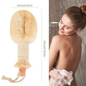 FORMIZON Brosse en Sisal, Brosse en Sisal Soins du Corps, Brosse de Douche, Naturel Brosse pour Le Corps, Brossage du Bain av