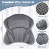 Amzeeniu Nouveau Coussin de Bain Oreiller de Baignoir 4D avec 6 Ventouses Antidérapant Oreiller De Baignoire Air Mesh,Coussin