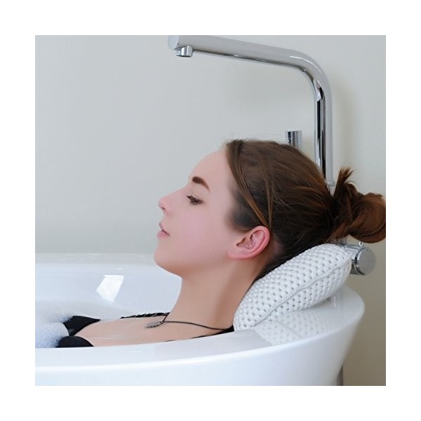 Oreiller de bain et spa Hankey appuie-tête avec ventouses baignoire