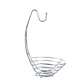 Exzact Corbeilles à Fruits/Panier de Fruits 43 cm de Haut, Bol de Fruits/Fruits Fil de Support vec Crochet de Bananes, rangem