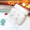 iRenXiao 3D Coussin Baignoire, Coussin de Bain Air Mesh avec 6 Ventouses Antidérapant et Puissantes Oreiller de Bain Ergonomi