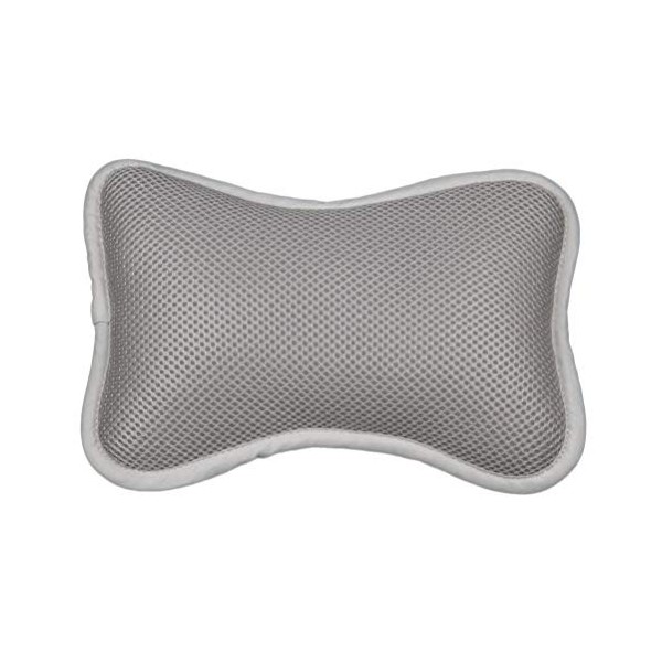 Healifty Oreiller de Baignoire avec ventouses Appui-tête antidérapant Spa Coussin Dorsal épaule Cou Gris 1pcs