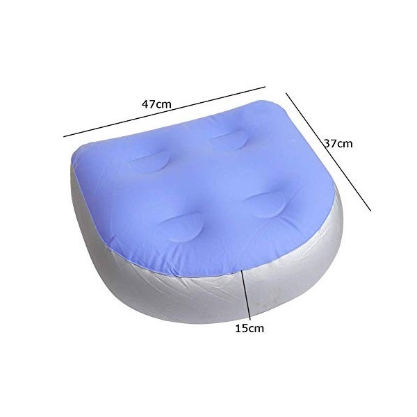 Siège dappoint universel pour spa et bain à remous avec ventouses, tapis de massage pour baignoire étanche et gonflable pour