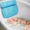 LiRiQi Coussin de bain, coussin de baignoire en Maille 3D, avec 6 ventouses antidérapantes, coussin de bain ergonomique, appu