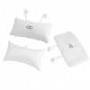 Linel Oreiller De Bain, Blanc Coussin De Baignoire Oreiller De Baignoire Coussin De Bain avec 2 Ventouses SAdaptent à Toutes