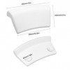 LAURAG Coussin de bain doux imperméable coussin de bain coussin de bain coussin de baignoire appuie-tête antidérapant SPA acc