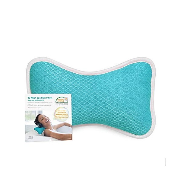 Coussin Baignoire Oreiller Baignoire Oreiller de Bain Appuie Tête Support pour la Tête, Le Cou et Le Dos