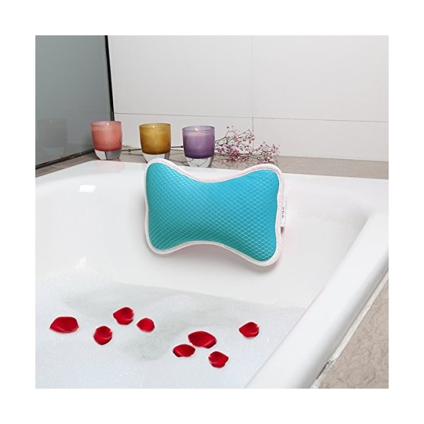 Coussin Baignoire Oreiller Baignoire Oreiller de Bain Appuie Tête Support pour la Tête, Le Cou et Le Dos