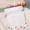 Oreiller de Bain Coussin de Baignoire Oreiller avec des grandes Ventouses support pour la tête, la nuque et les épaules, sat