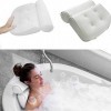 Geagodelia Coussin de Bain Oreiller de Bain avec Ventouses Appui-Tête Oreiller pour Baignoire de Oreiller Spa, Bain à Remous,