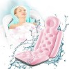 Coussin De Bain, Matelas De Bain avec Coussin - Matelas Baignoire, pour Jacuzzi, Bain À Remous, Soutien pour La Tête, Le Cou 