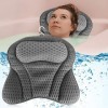 Coussin de Bain, SKJJL Coussin Baignoire 4D avec 6 Ventouses, Oreiller de Bain pour Baignoire, Baignoire de Coussin de Bain p