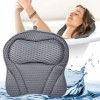 Oreiller de Bain - Coussin de Bain,Coussin Baignoire avec 6 Ventouses, Oreiller pour Baignoire Imperméable en 4D Air Mesh,Ore