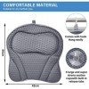 Oreiller de Bain - Coussin de Bain,Coussin Baignoire avec 6 Ventouses, Oreiller pour Baignoire Imperméable en 4D Air Mesh,Ore