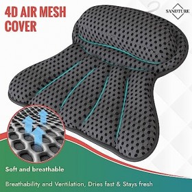 Coussin de bain de luxe gris - Super confortable et épais - Temps de séchage ultra rapide pour femme/maman/elle