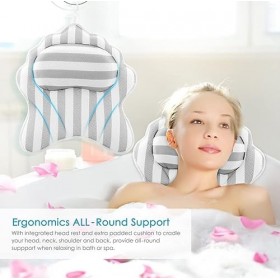 Hossejoy Coussin de bain de luxe pour la nuque - Coussin de bain optimal