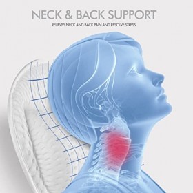 Oreiller de bain confortable pour baignoire, oreiller de bain pour soutien du cou et du dos avec ventouses solides et crochet