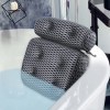 Vessgra Oreiller de bain 4D en maille aérée à séchage rapide, oreiller de bain ultra doux pour soutien du cou et du dos, sad