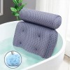 Oreiller de bain ergonomique antidérapant avec technologie de maille dair 4D améliorée et 6 ventouses puissantes antidérapan