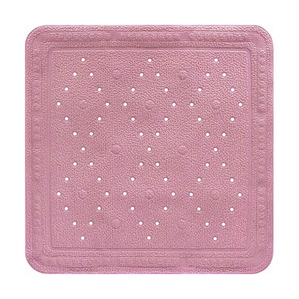 Baveno Grund marbre Tapis de Baignoire, 100% Caoutchouc synthétique, PVC, Weiss, 24 x 32 cm