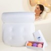 Sedol Oreiller Baignoire- Oreiller de Bain Haut de Gamme pour Tête et Cou avec Ventouses - Coussin de Bain Imperméable pour L