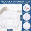 MOYKSRR Oreiller de Bain, Coussin Baignoire, Oreiller de Baignoire, Coussin de Nuque, Baignoire de Oreiller avec Technologie 