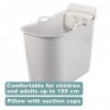 FlinQ Bath Bucket Blanc avec Oreiller | XL Mobile Baignoire Pour Adultes et Enfants avec oreiller cervical | Baignoire Outdoo