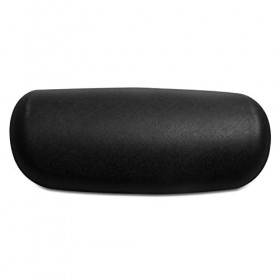Coussin de Nuque Noir - Coussin de Bain avec ventouses antidérapantes - Mousse Souple pour Baignoire, Spa, Jacuzzi et Accesso