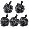 4 Pack Bain Douche Éponge JollyJelly Bain De Mousse Loofahs Brosse À Nettoyer Pour Femmes Hommes Exfolier La Peau Nettoyer La