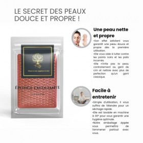 Filet de douche africain Djampe Eponge de douche exfoliante africaine Gant de bain exfoliant doux Fleur de toilette XL Access