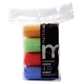 martinispa Massage Color éponges carrés souples format Famille&nbsp;–&nbsp;37&nbsp;g